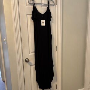 White Mark Elegant Black Maxi Dress